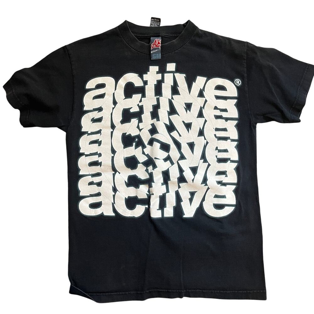 Vintage active ride shop t-shirts size small lot of 2